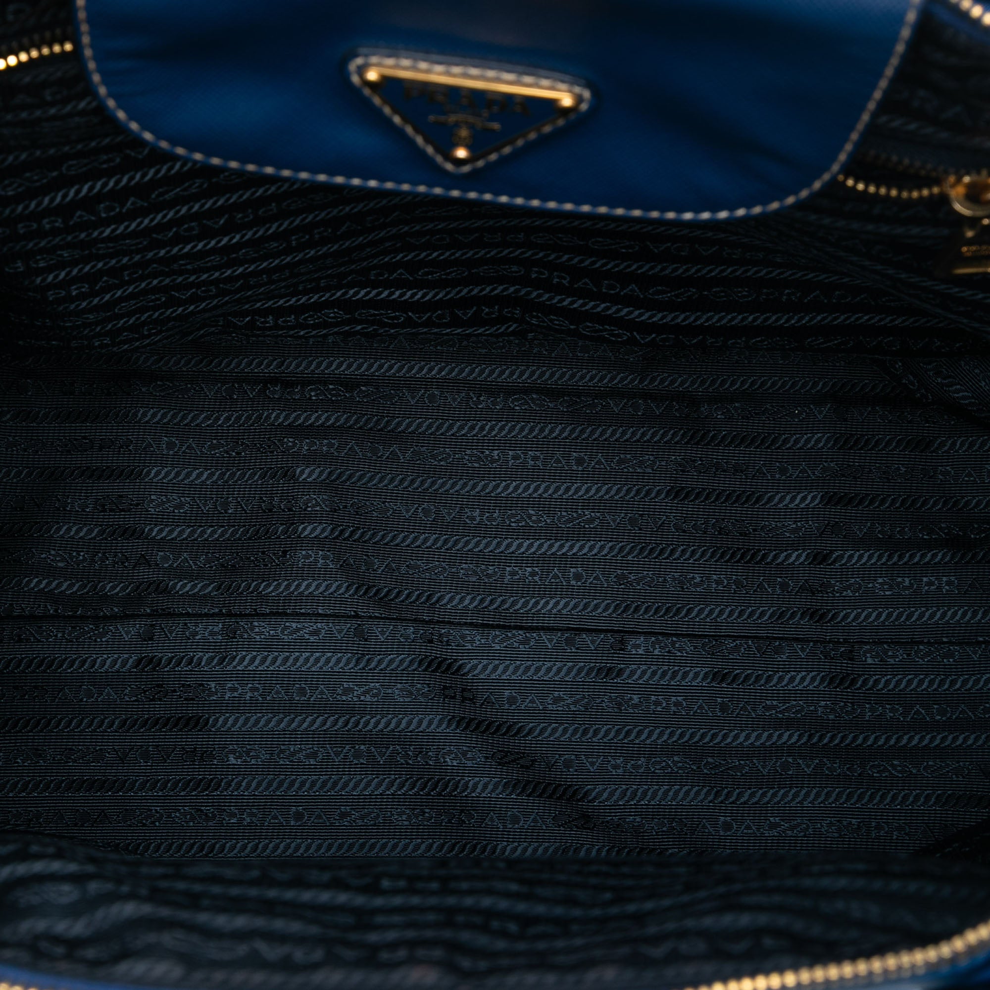 Saffiano Trimmed Tessuto Satchel - Image 4