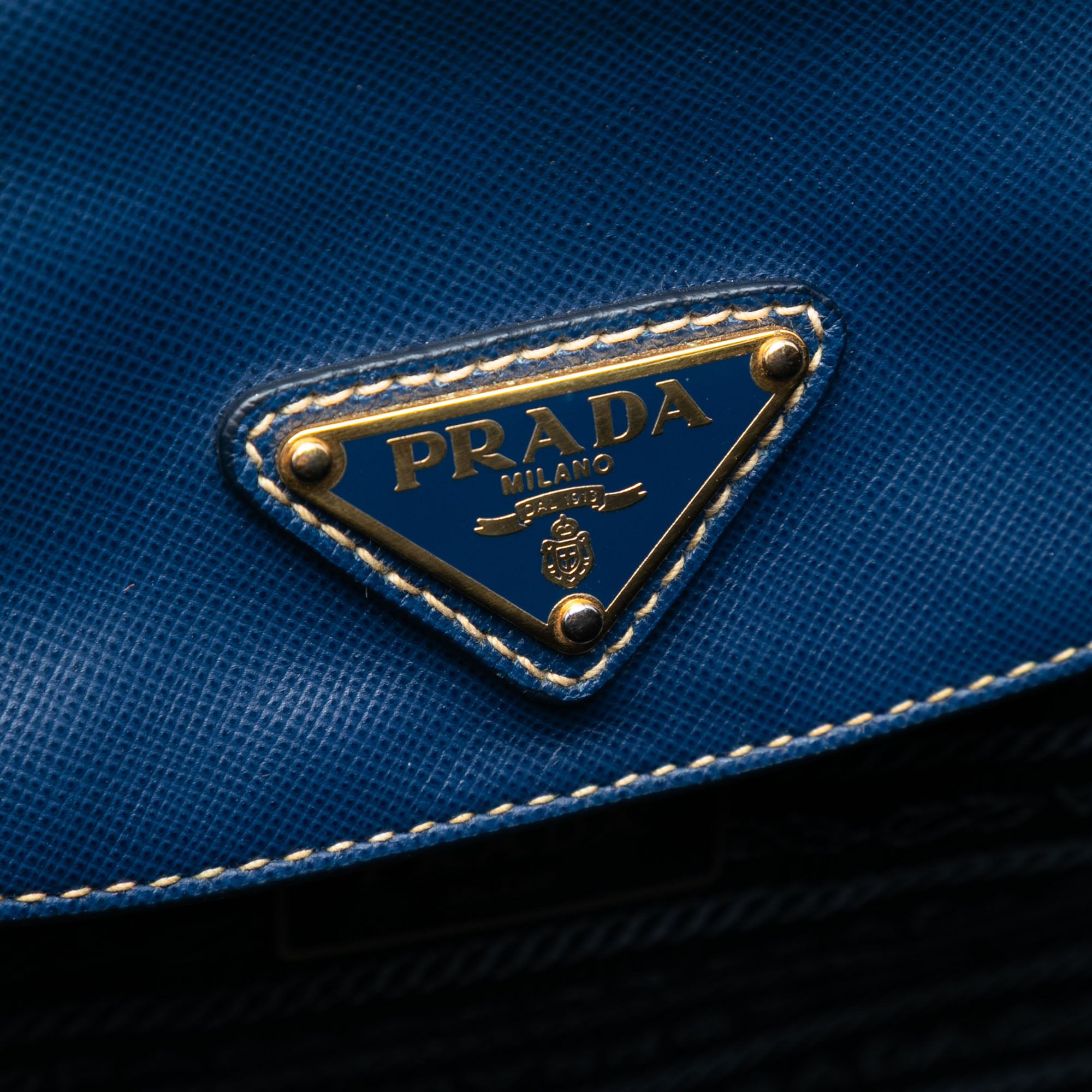 Saffiano Trimmed Tessuto Satchel - Image 5