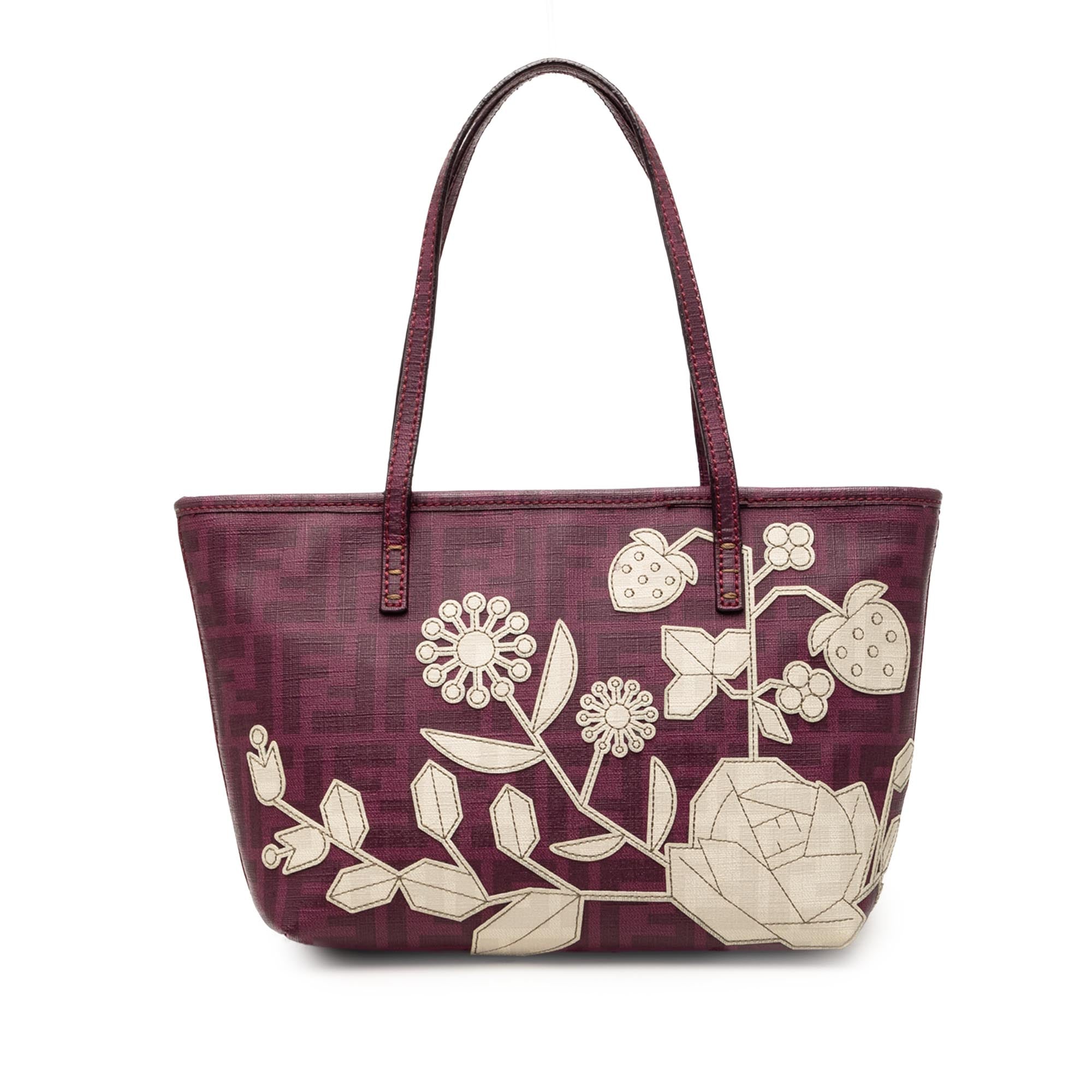 Small Zucca Floral Embroidered Spalmati Roll Tote - Image 1