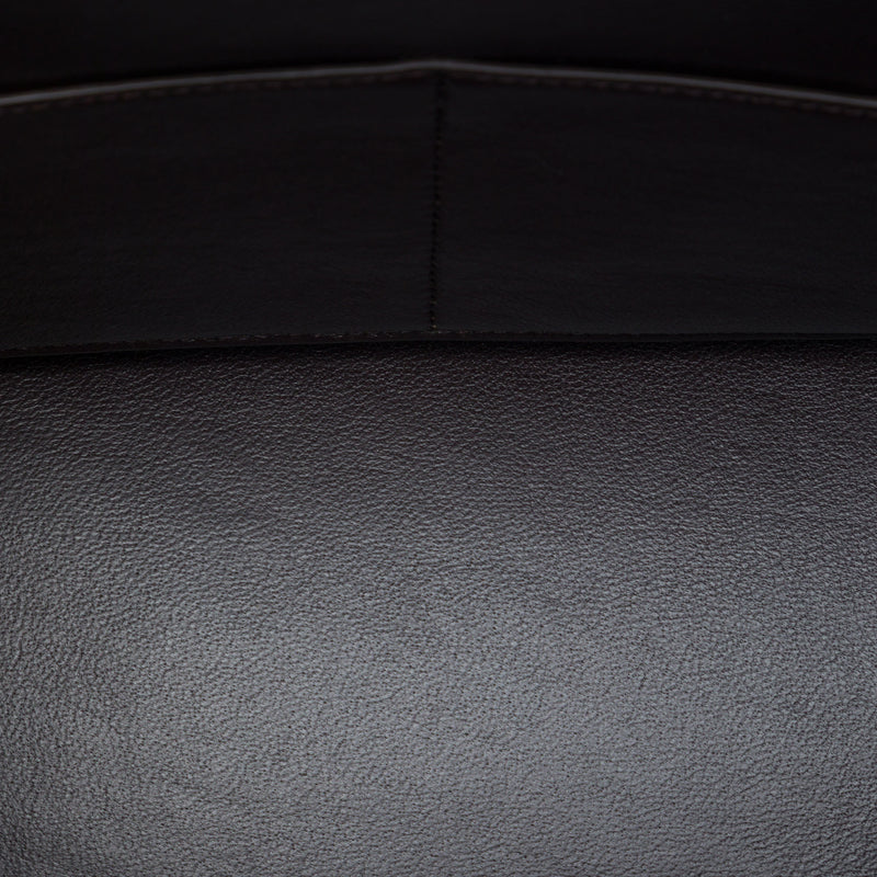 Small Tricolor Calfskin and Suede Trapeze Satchel - Image 4