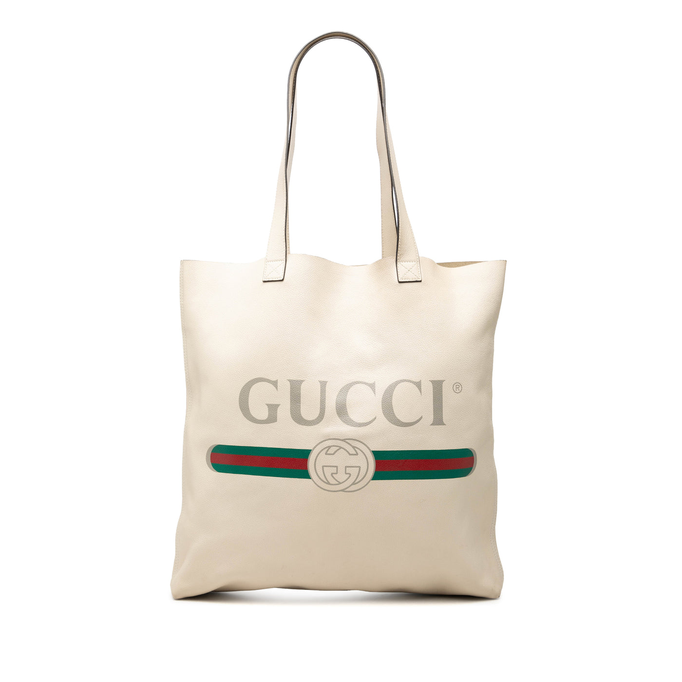 Calfskin Logo Tote - Image 1