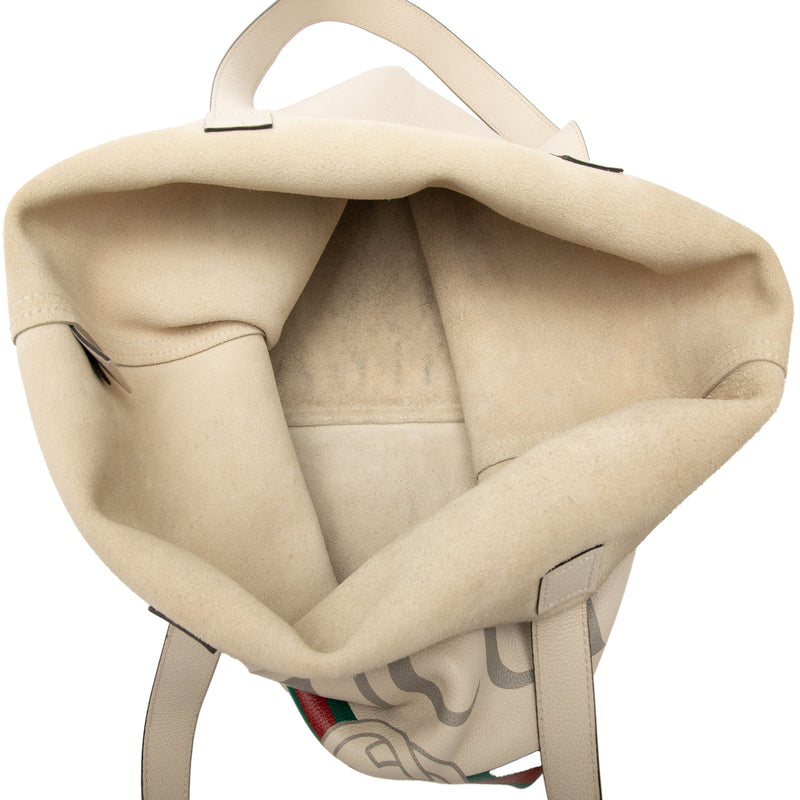 Calfskin Logo Tote - Image 4