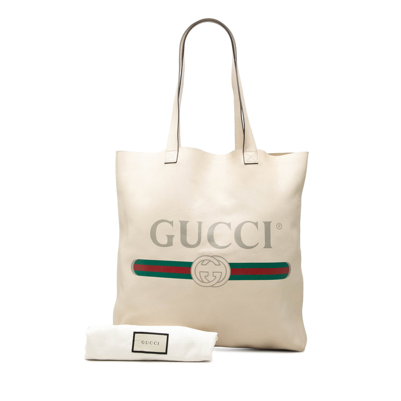 Calfskin Logo Tote - Image 8