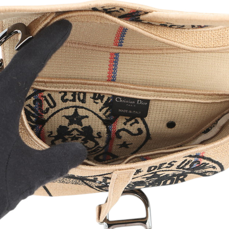 Jute Union Embroidered Saddle Bag - Image 4