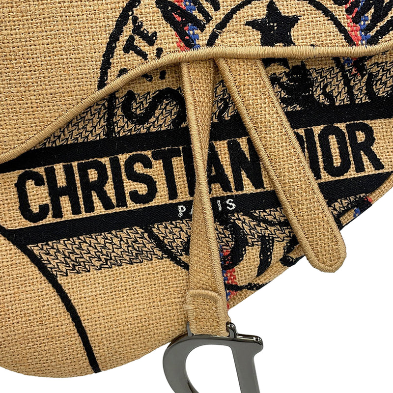 Jute Union Embroidered Saddle Bag - Image 8