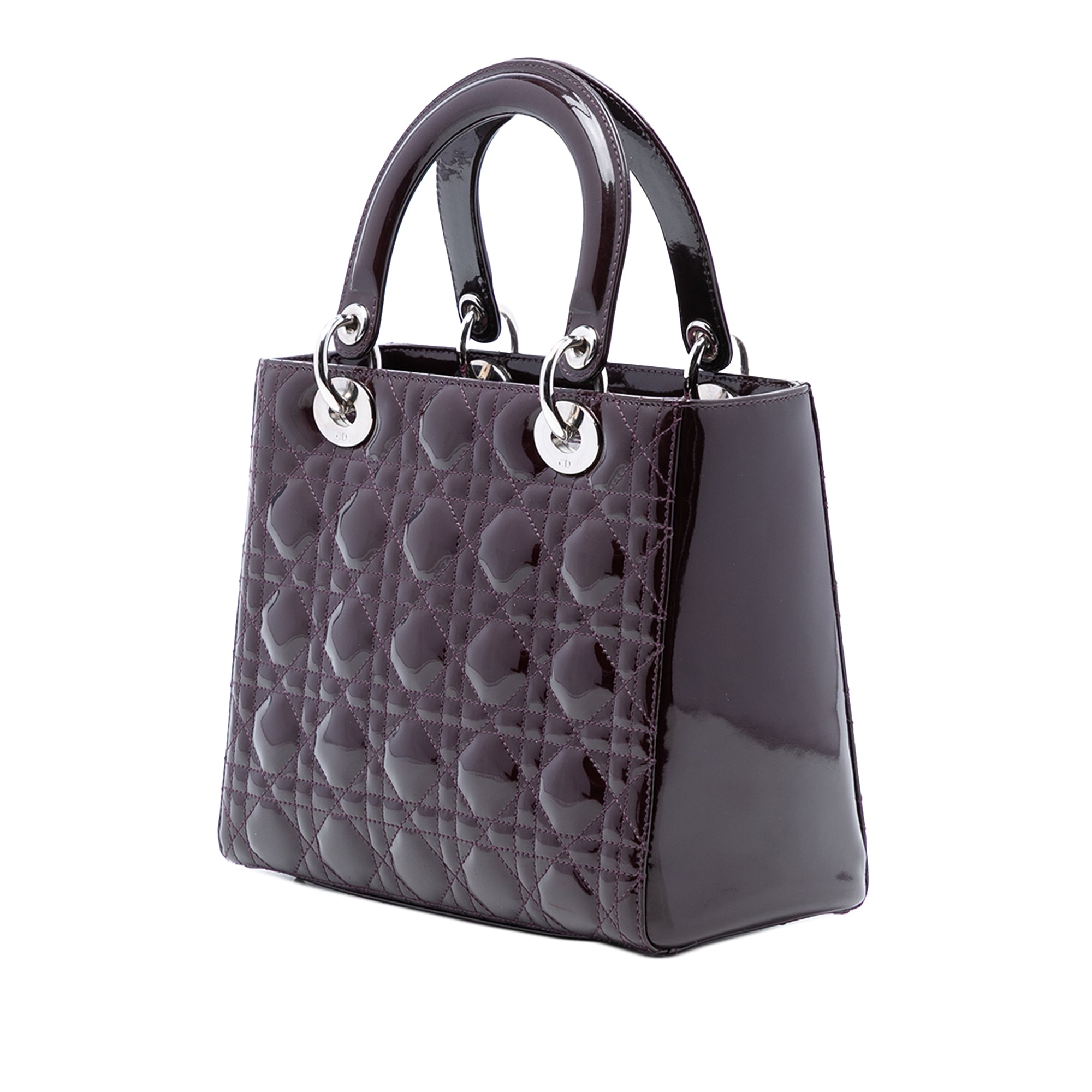 Medium Patent Cannage Lady Dior - Image 2