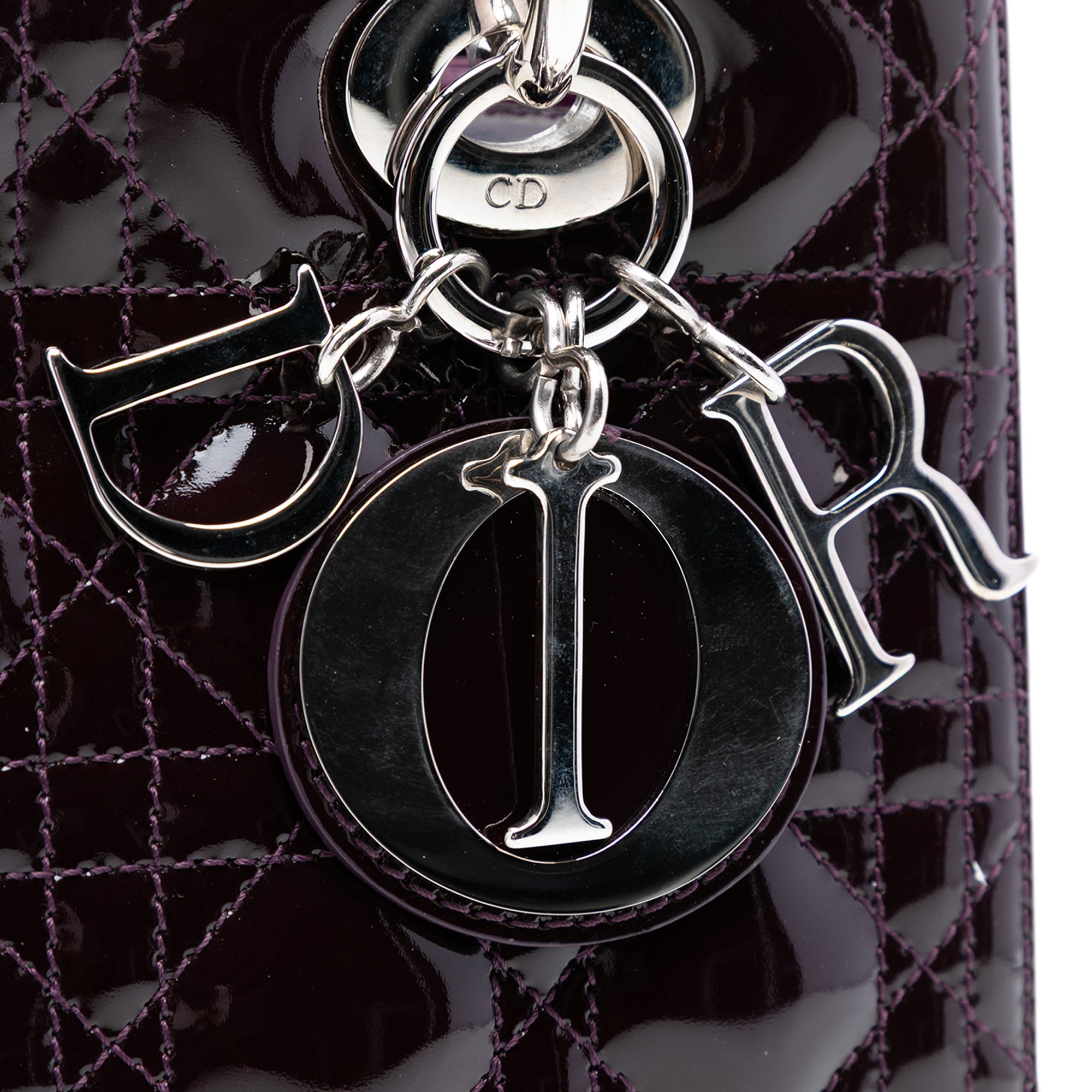 Medium Patent Cannage Lady Dior - Image 5