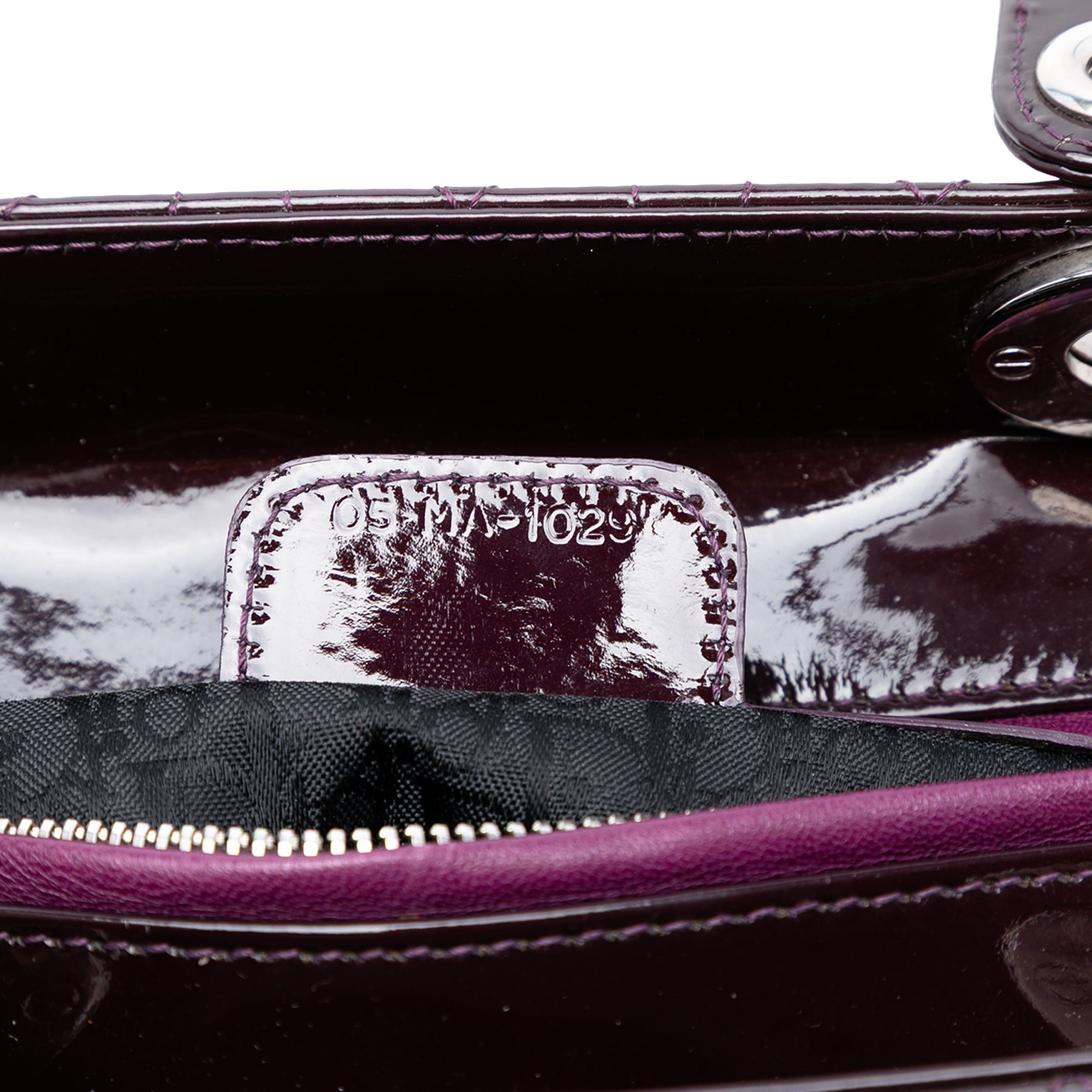 Medium Patent Cannage Lady Dior - Image 6