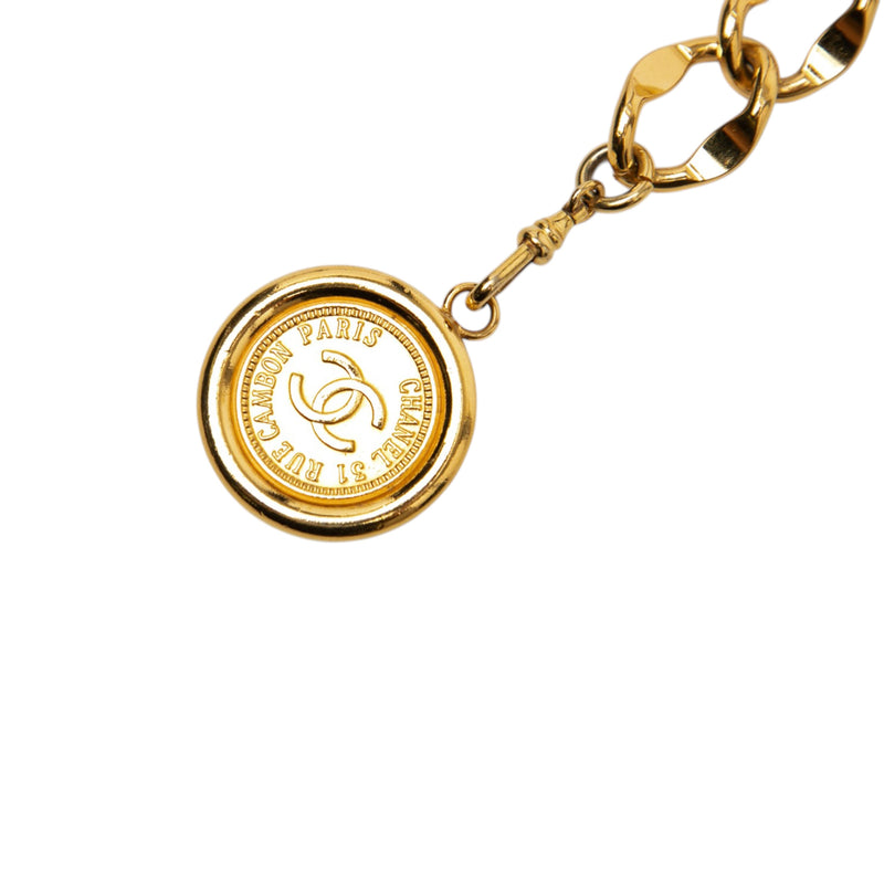Gold Plated CC Medallion Chain Belt - Image 2