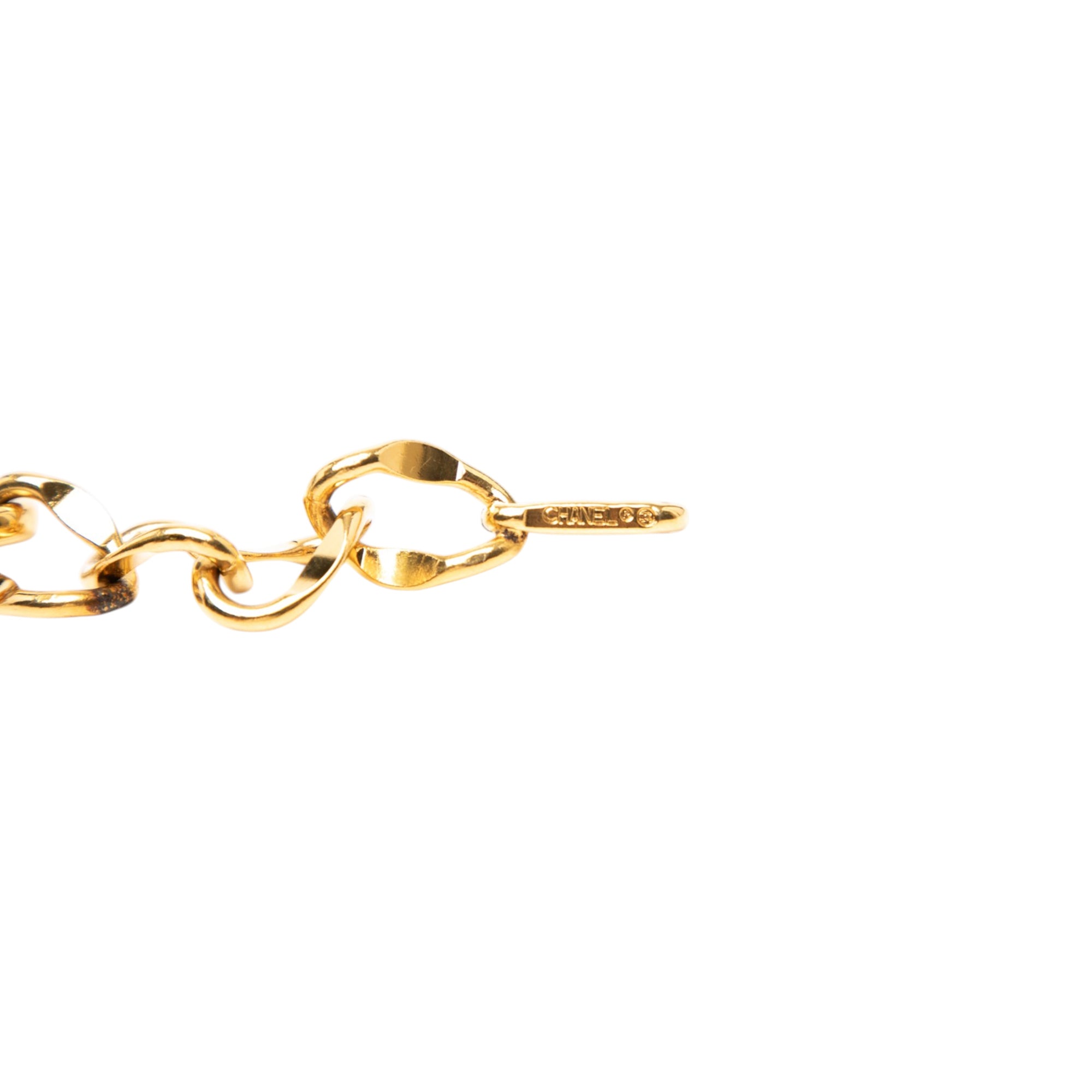 Gold Plated CC Medallion Chain Belt - Image 3