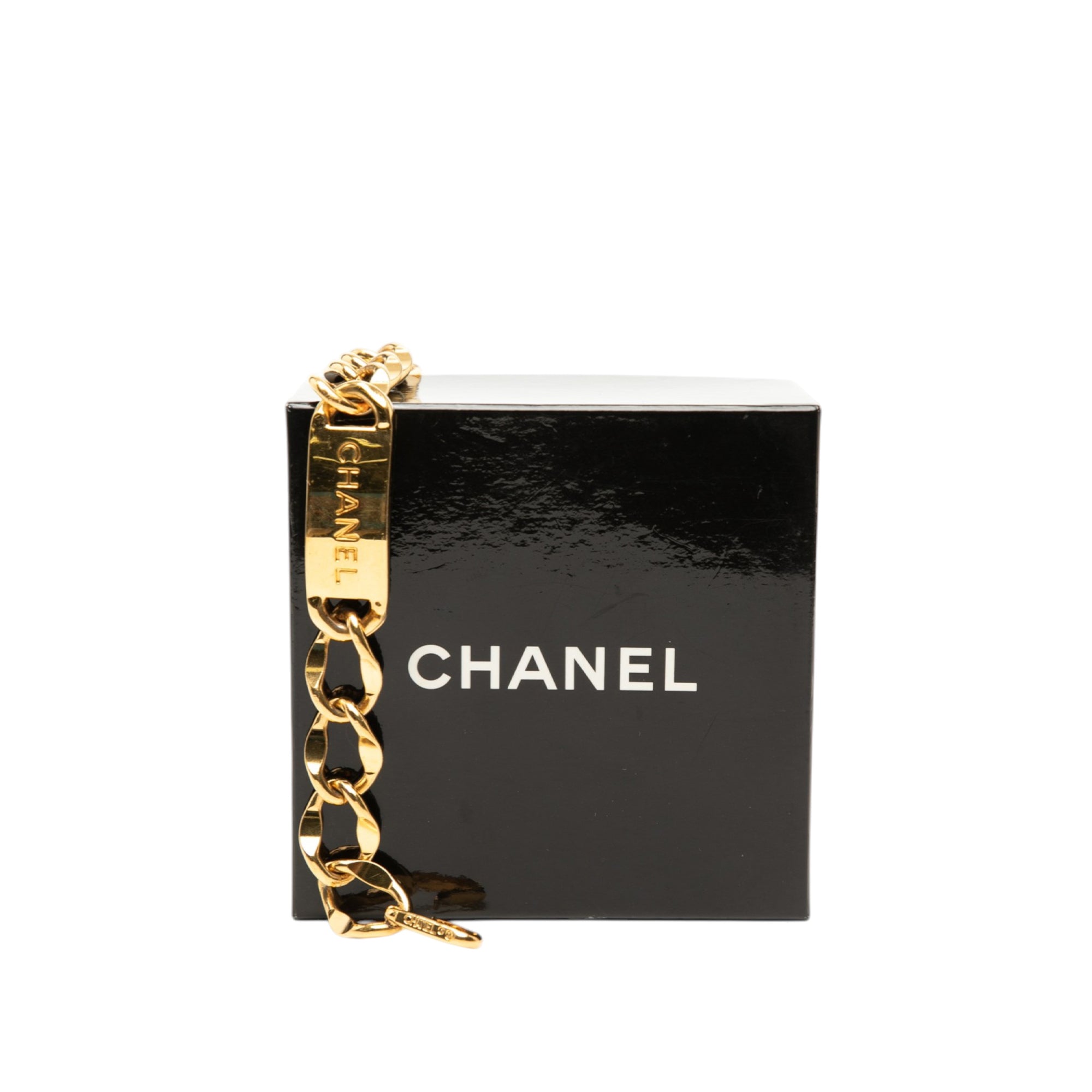 Gold Plated CC Medallion Chain Belt - Image 4
