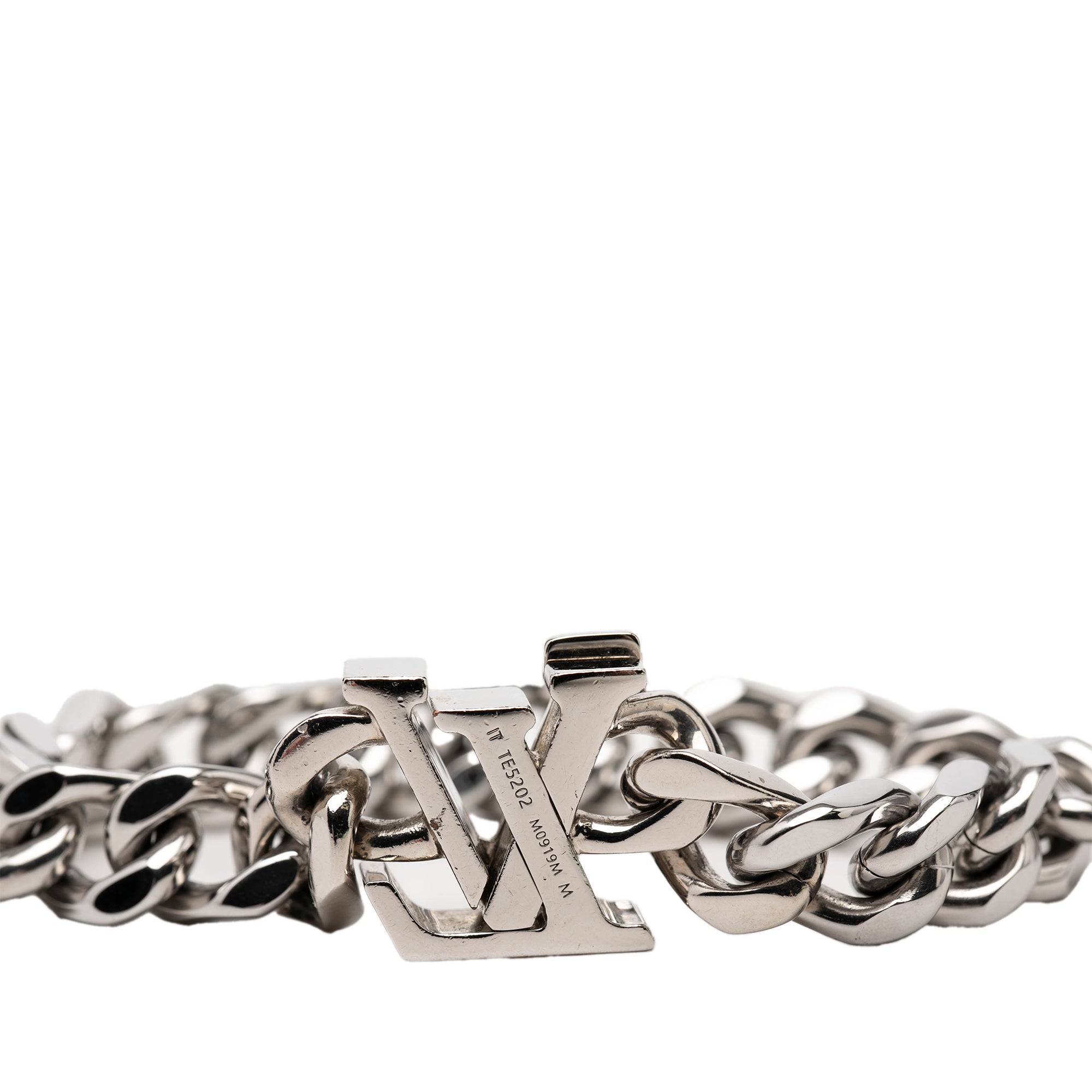 Stainless Steel Enamel LV Chain Bracelet M - Image 4