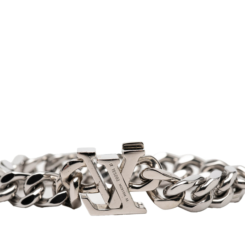 Stainless Steel Enamel LV Chain Bracelet M - Image 4