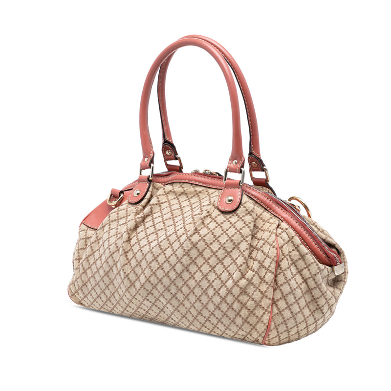 Diamante Canvas Sukey Satchel - Image 2