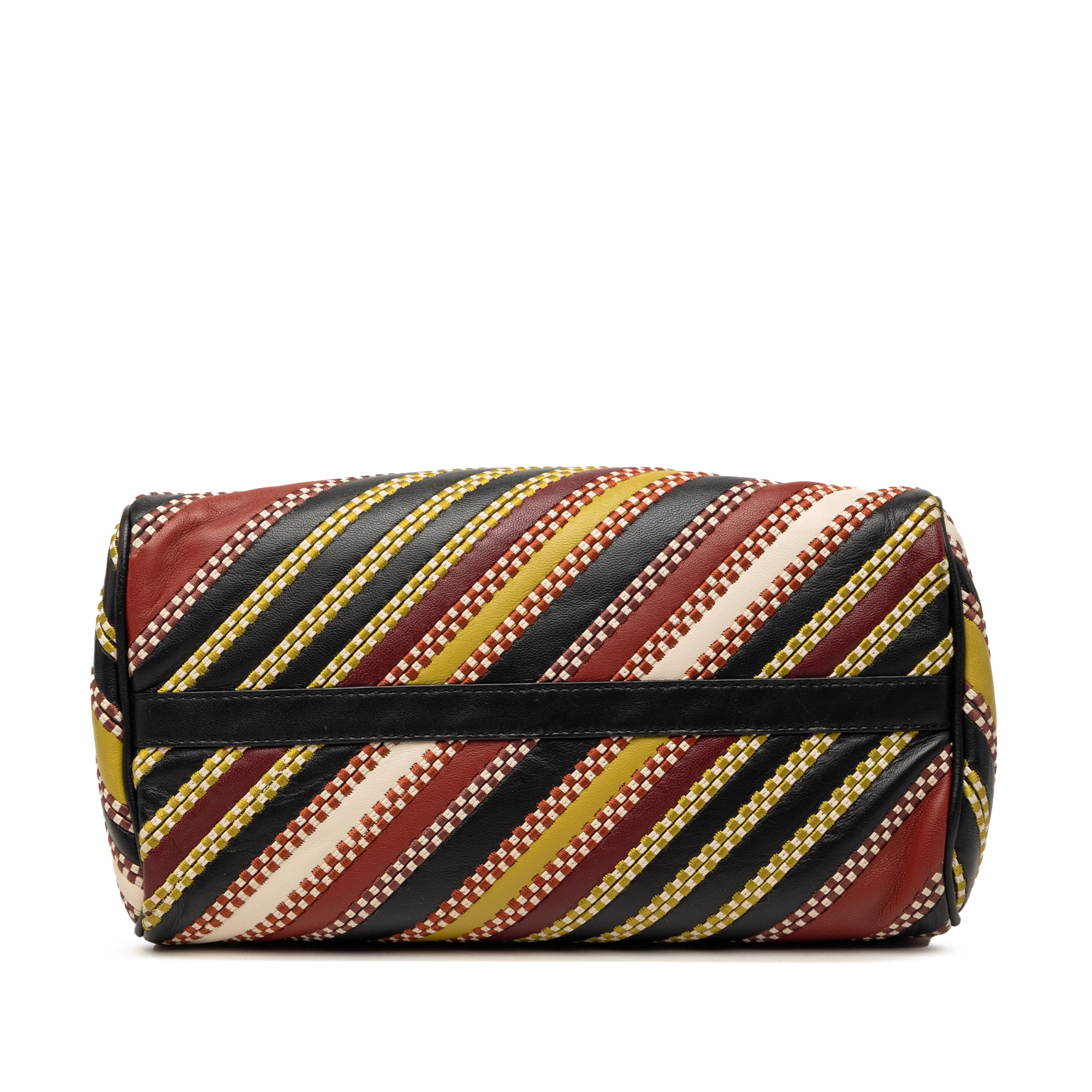Nappa Diagonal Stripe Boston Bag - Image 3