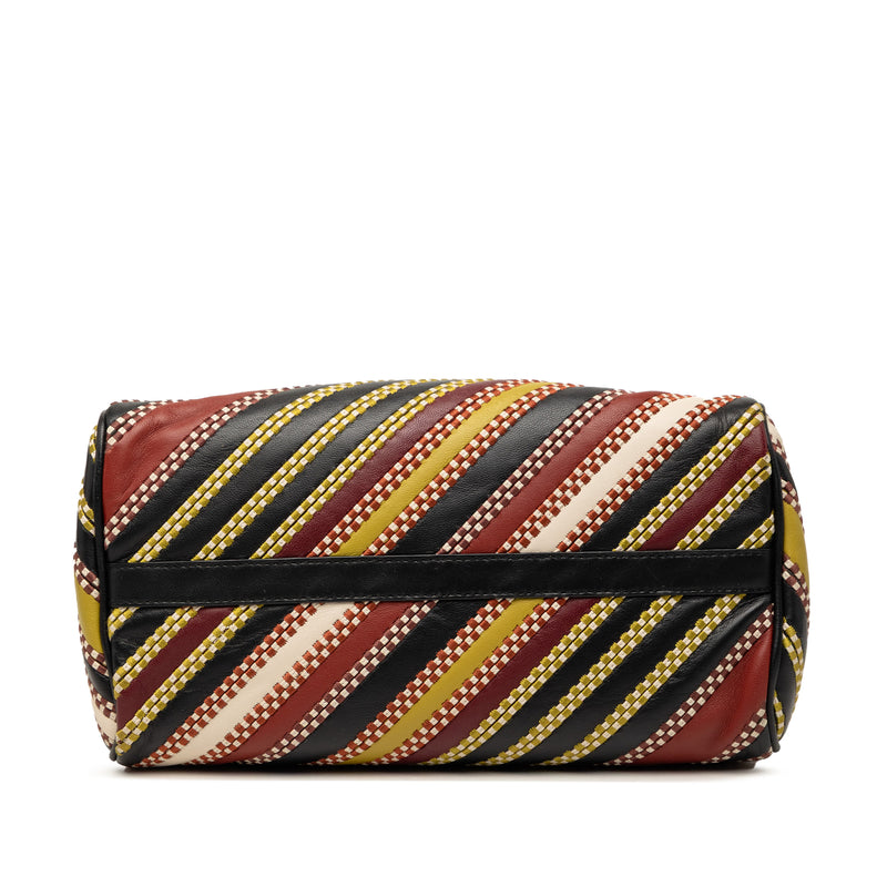 Nappa Diagonal Stripe Boston Bag - Image 3