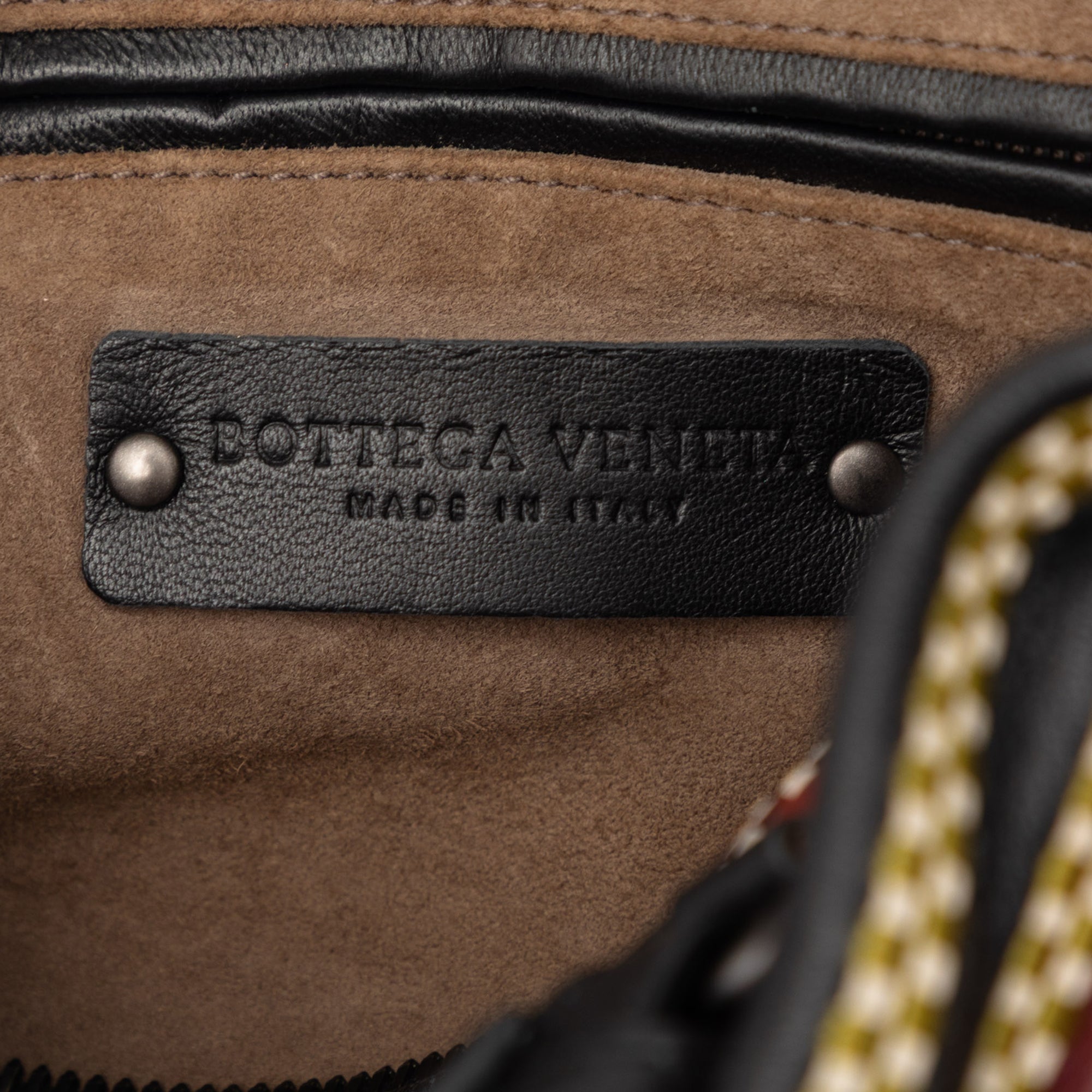 Nappa Diagonal Stripe Boston Bag - Image 5