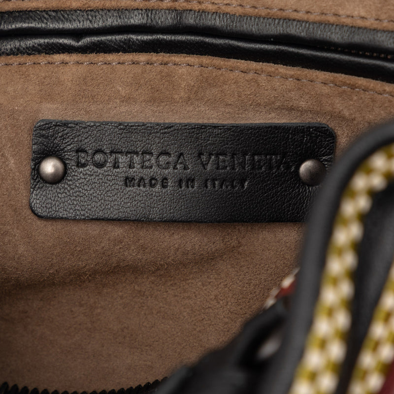 Nappa Diagonal Stripe Boston Bag - Image 5