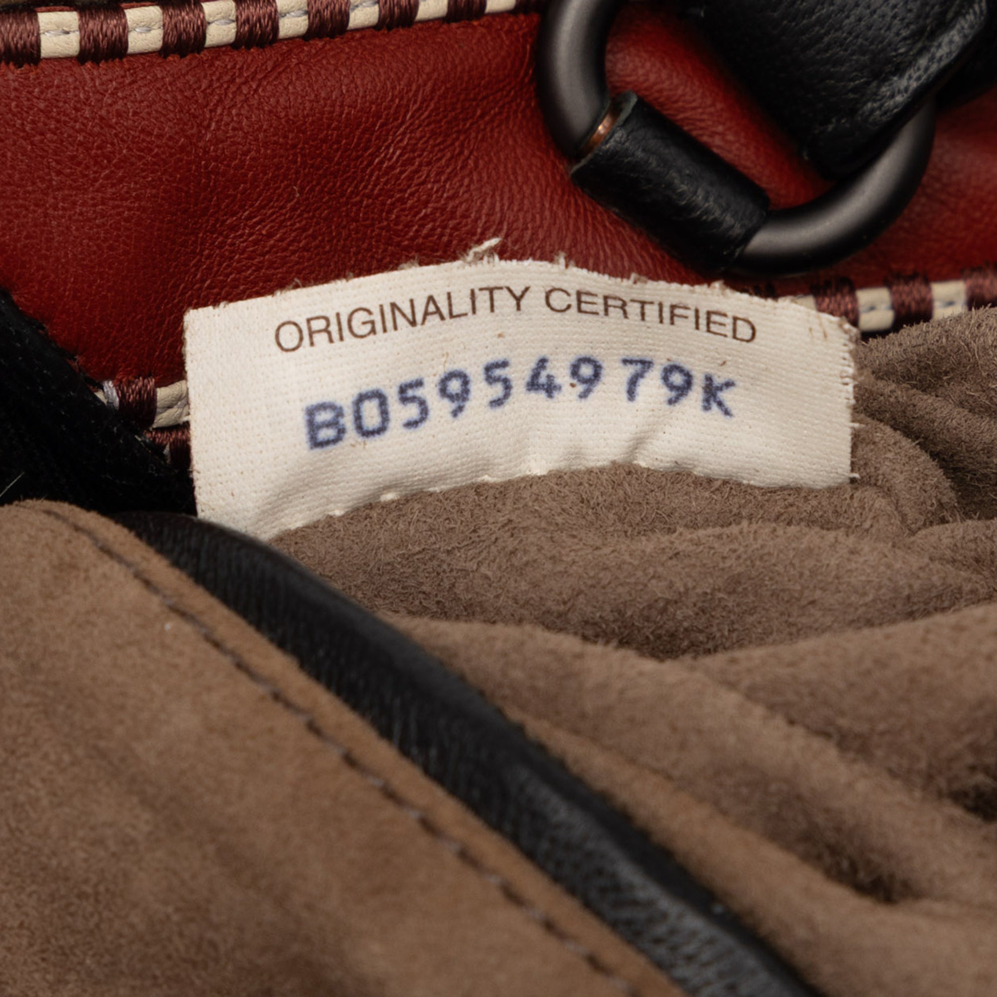 Nappa Diagonal Stripe Boston Bag - Image 6