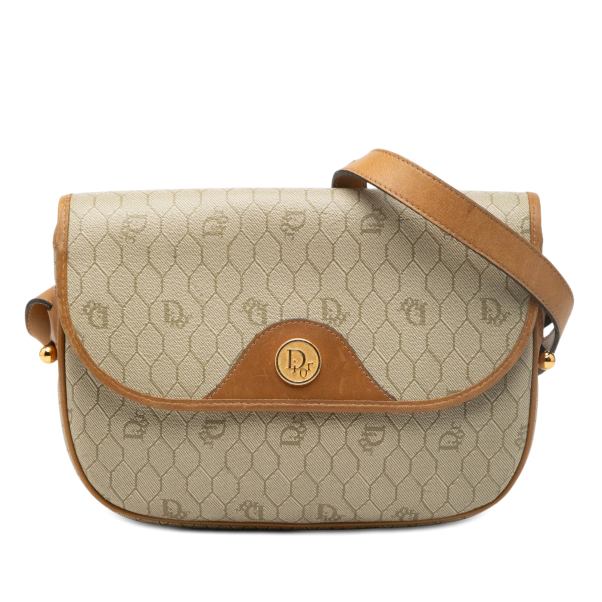 Honeycomb Coated Canvas Crossbody - Image 1