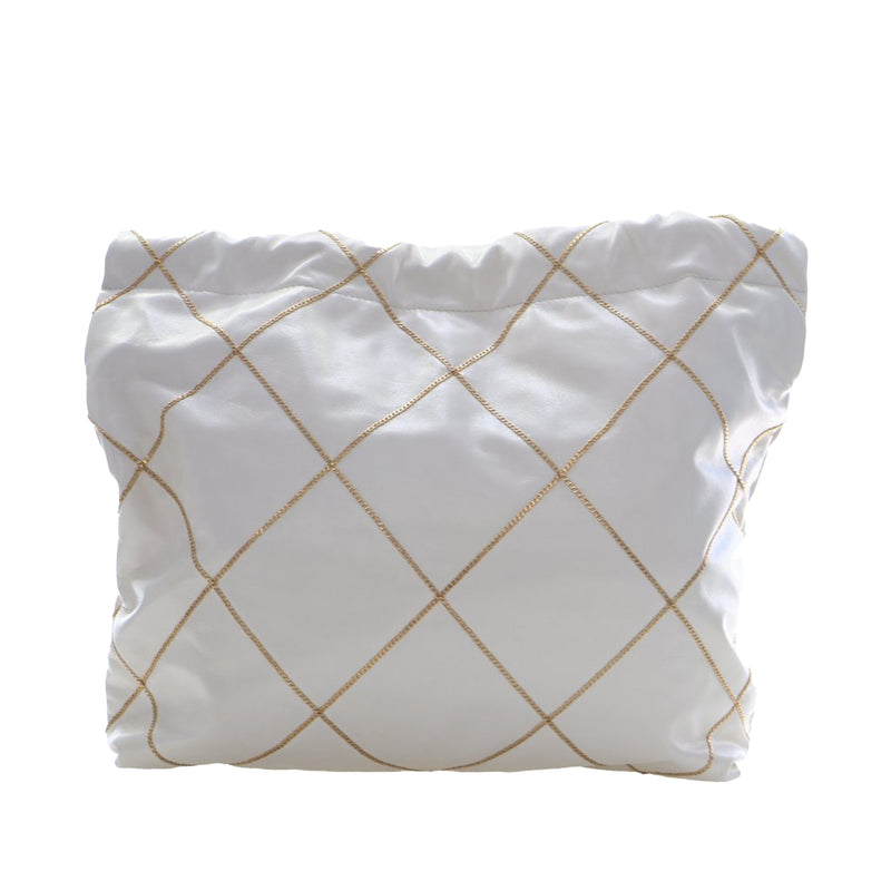 Small Quilted Shiny Calfskin Chain 22 Handbag - Image 2