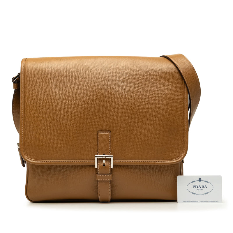 Saffiano Buckle Messenger Bag - Image 7