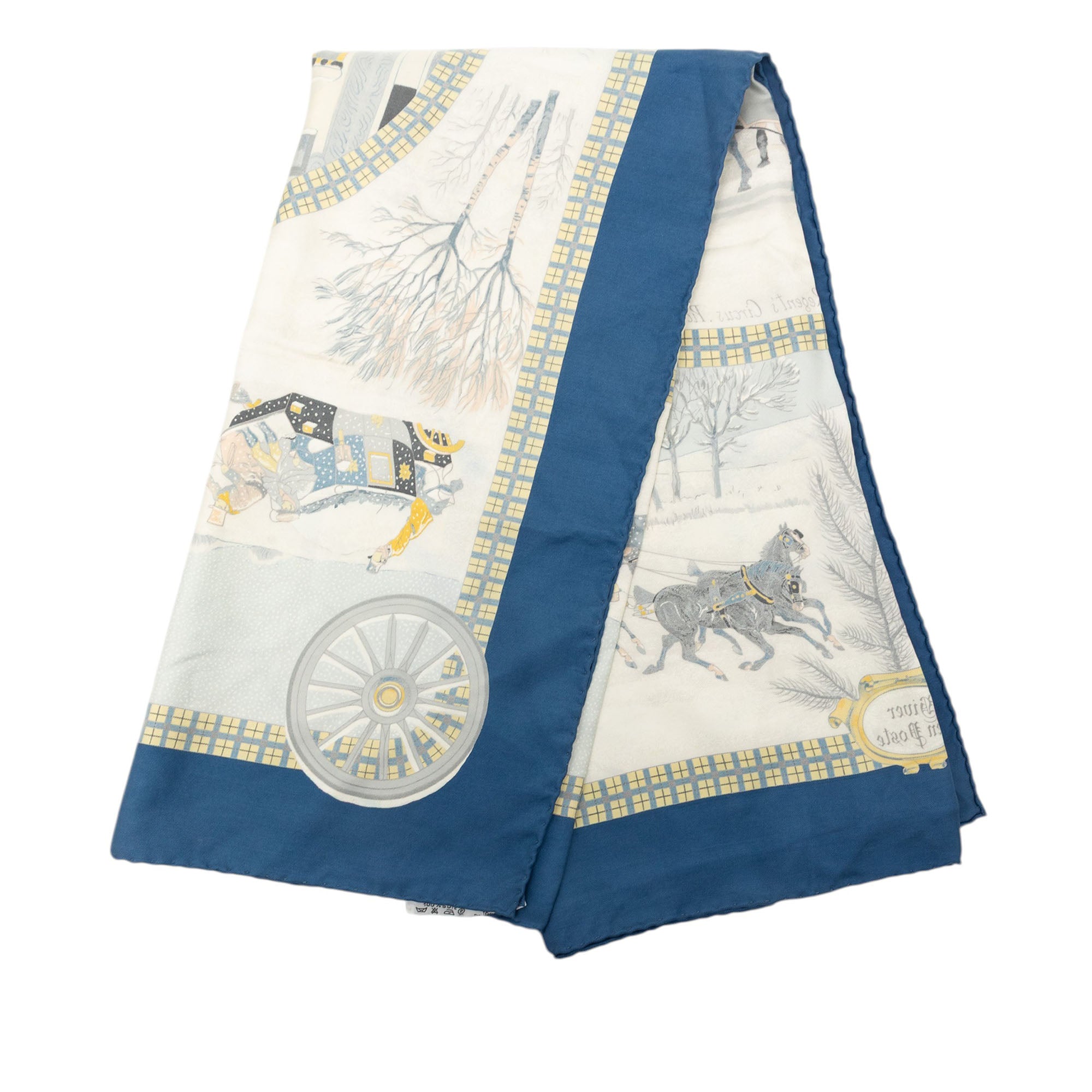 L Hiver en Poste Silk Scarf 90 - Image 1