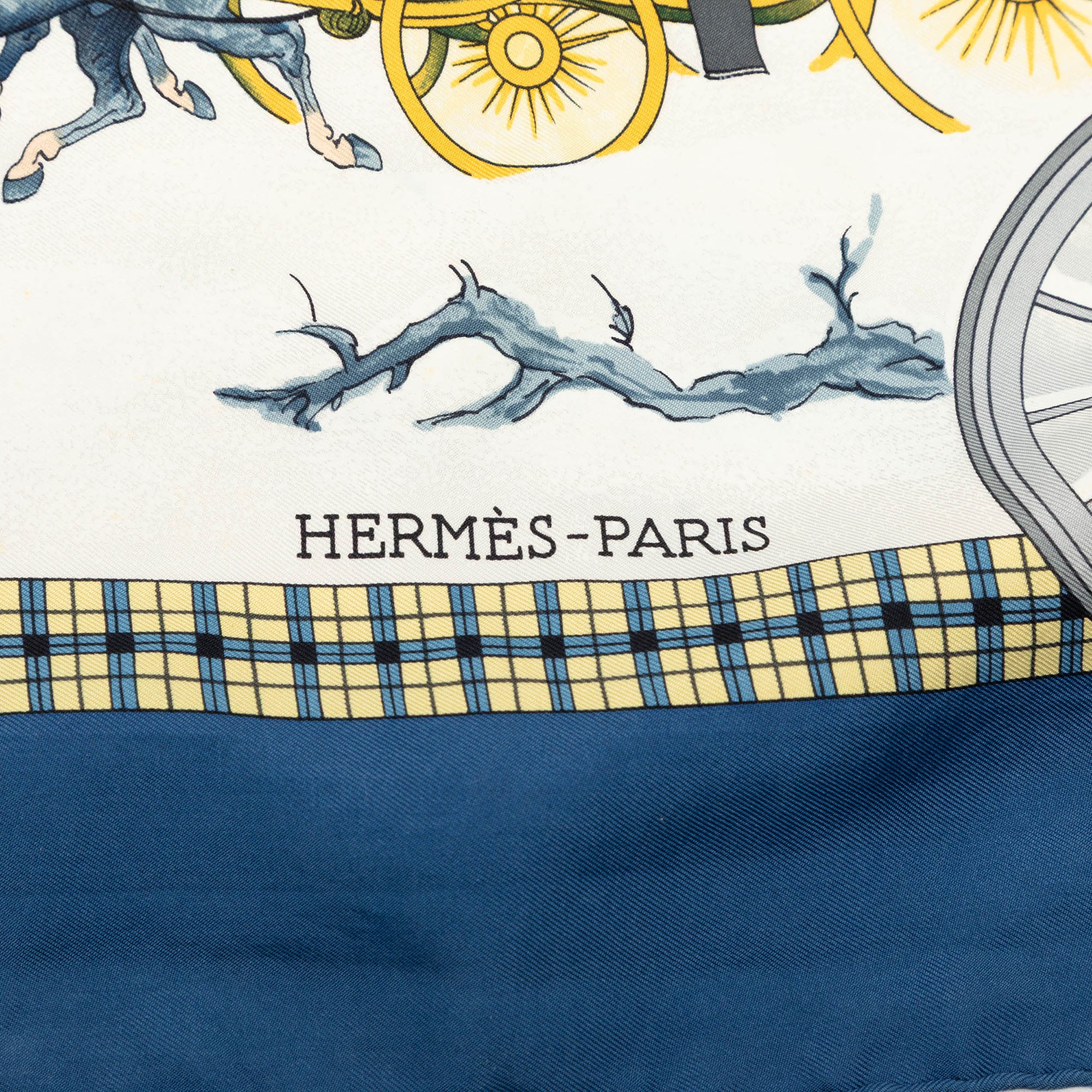 L Hiver en Poste Silk Scarf 90 - Image 4
