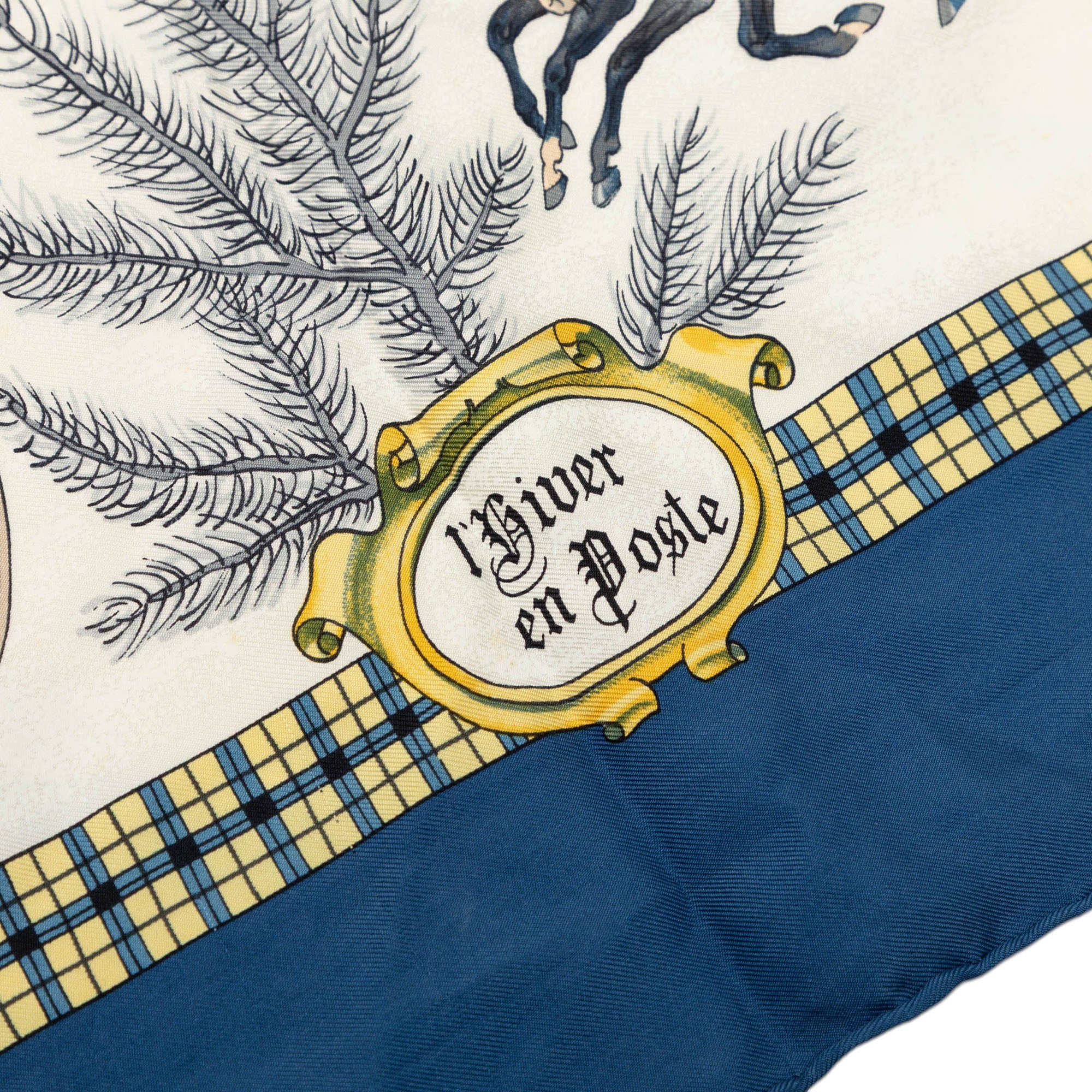 L Hiver en Poste Silk Scarf 90 - Image 7