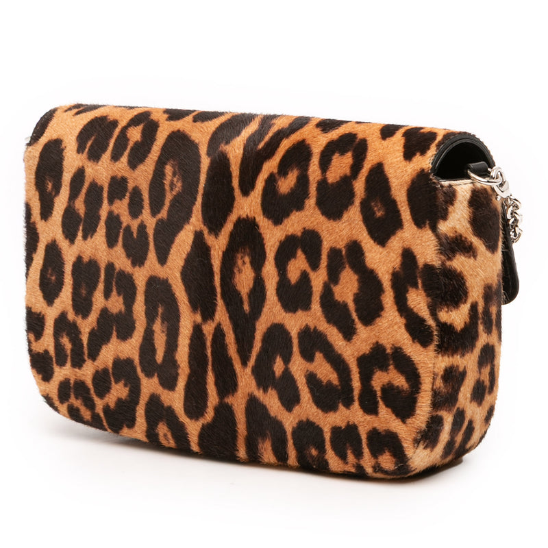 Leopard Print Pony Hair Miss Dior Chain Flap - Image 2