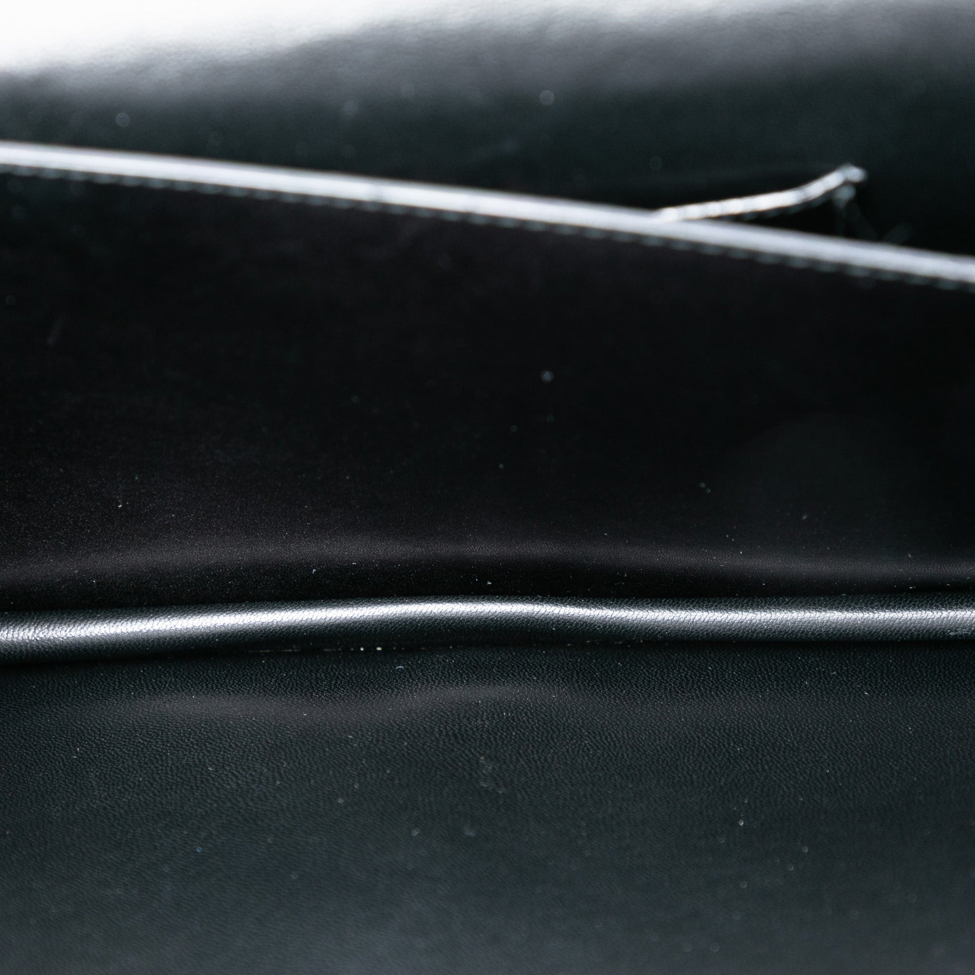 Metal Trimmed Smooth Calfskin Clutch - Image 4