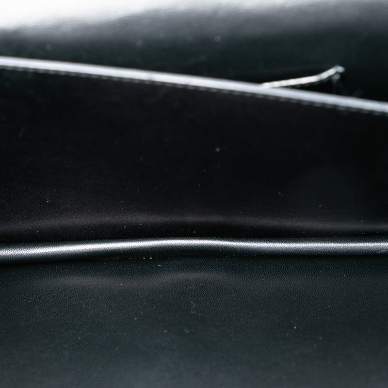 Metal Trimmed Smooth Calfskin Clutch - Image 4