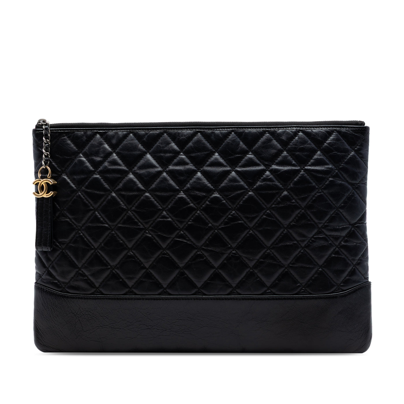 Large Aged Calfskin Gabrielle O Case Clutch - Image 1
