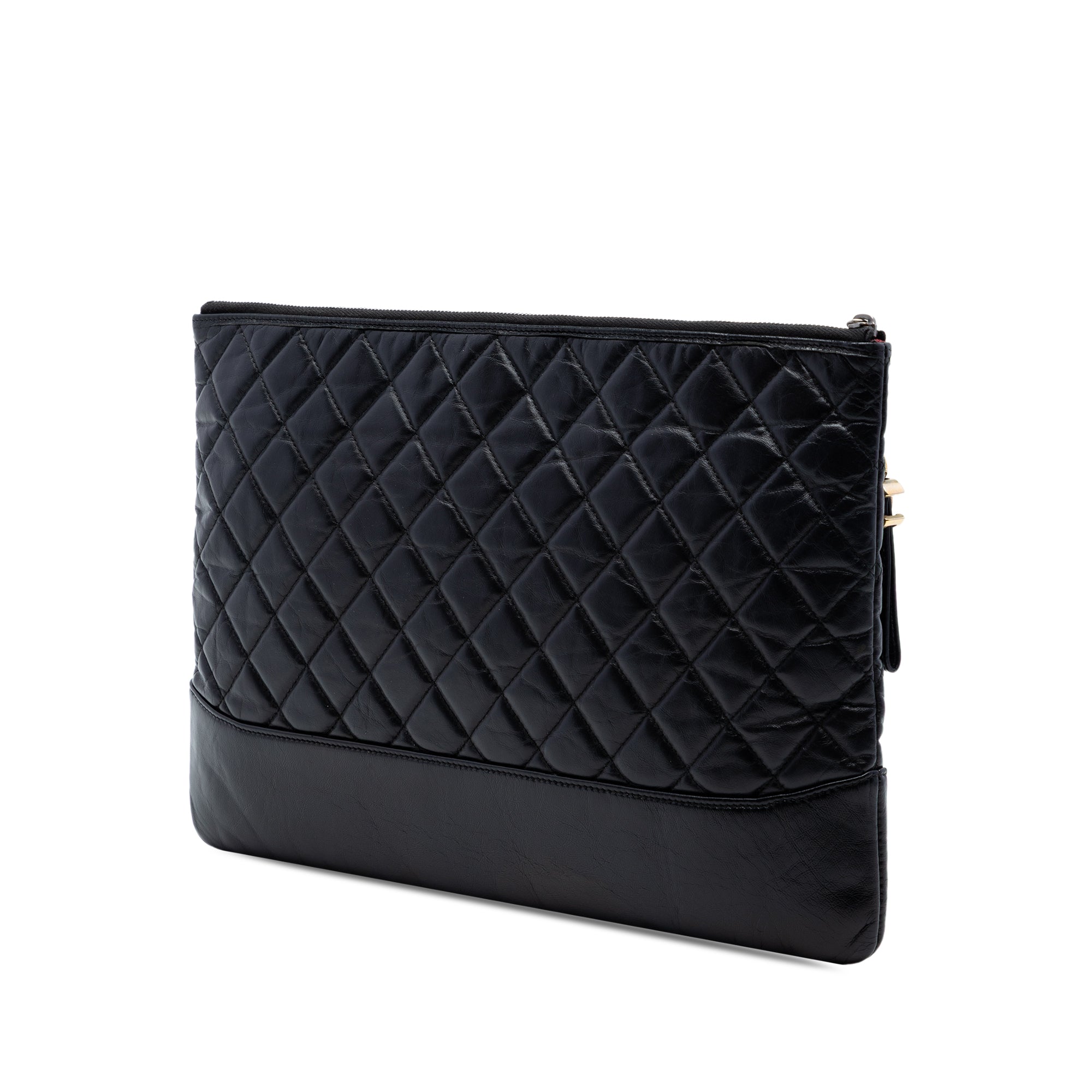 Large Aged Calfskin Gabrielle O Case Clutch - Image 2