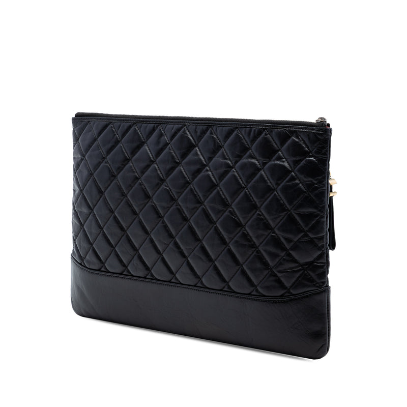 Large Aged Calfskin Gabrielle O Case Clutch - Image 2
