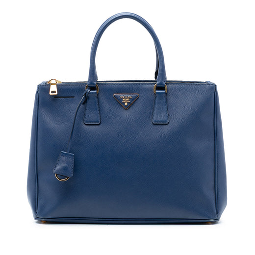 Large Saffiano Lux Galleria Double Zip Tote - Image 1