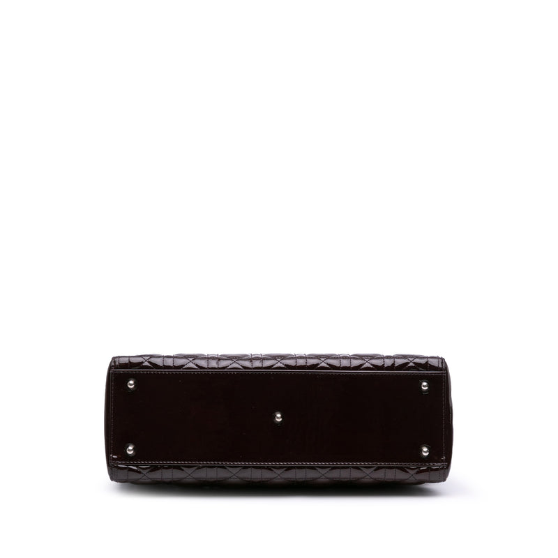 Large Patent Cannage Lady Dior - Image 3