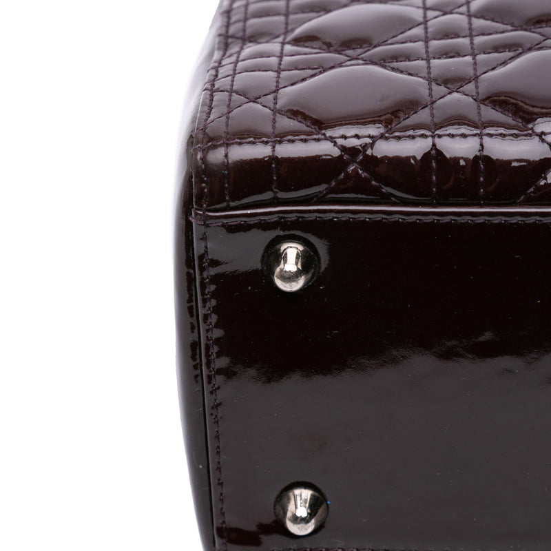 Large Patent Cannage Lady Dior - Image 8