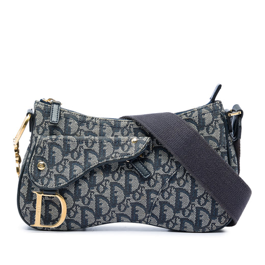 Diorissimo Trotter Canvas Double Saddle Crossbody - Image 1