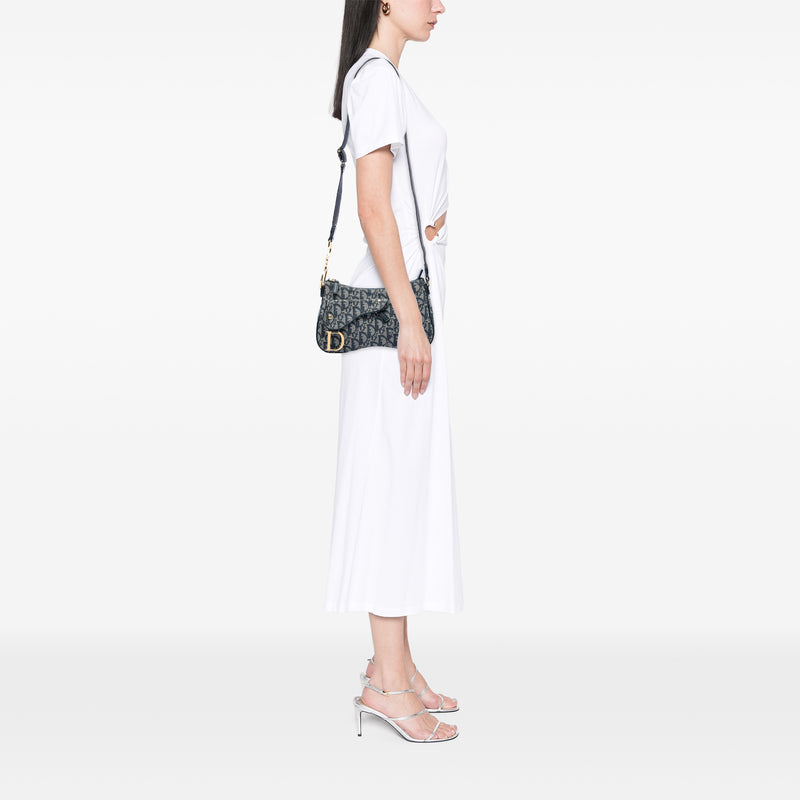 Diorissimo Trotter Canvas Double Saddle Crossbody - Image 5