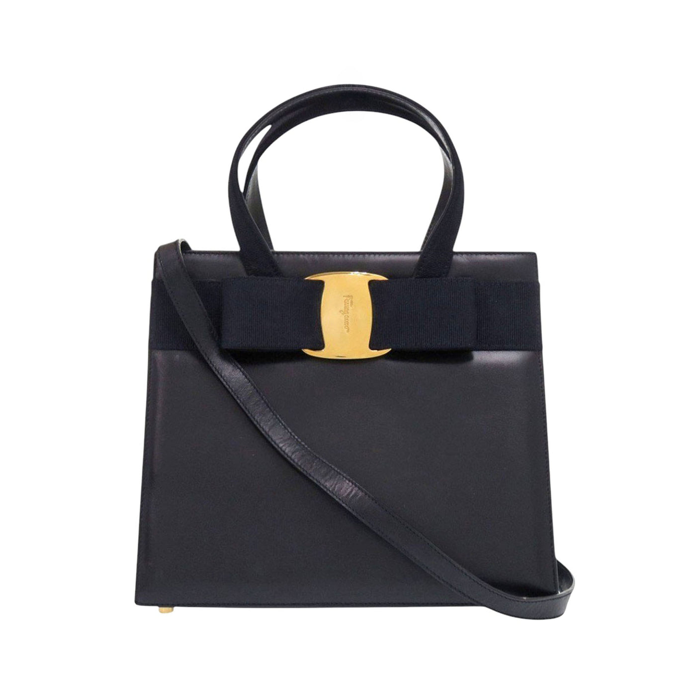 Leather Vara Bow Satchel - Image 1
