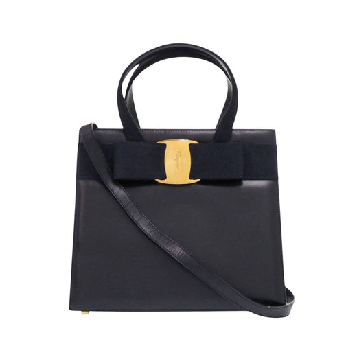 Leather Vara Bow Satchel - Image 1