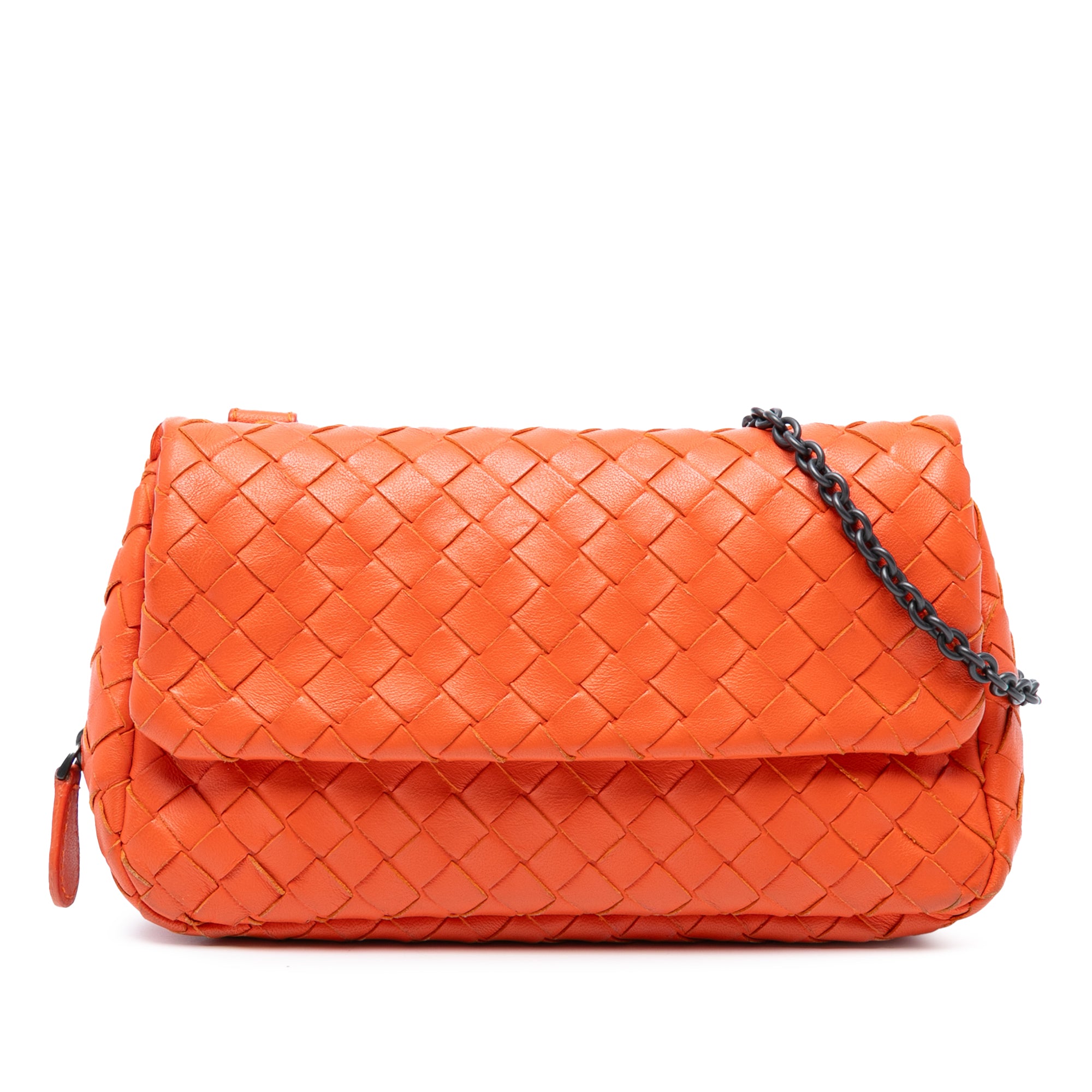 Mini Nappa Intrecciato Expandable Chain Flap Crossbody - Image 1