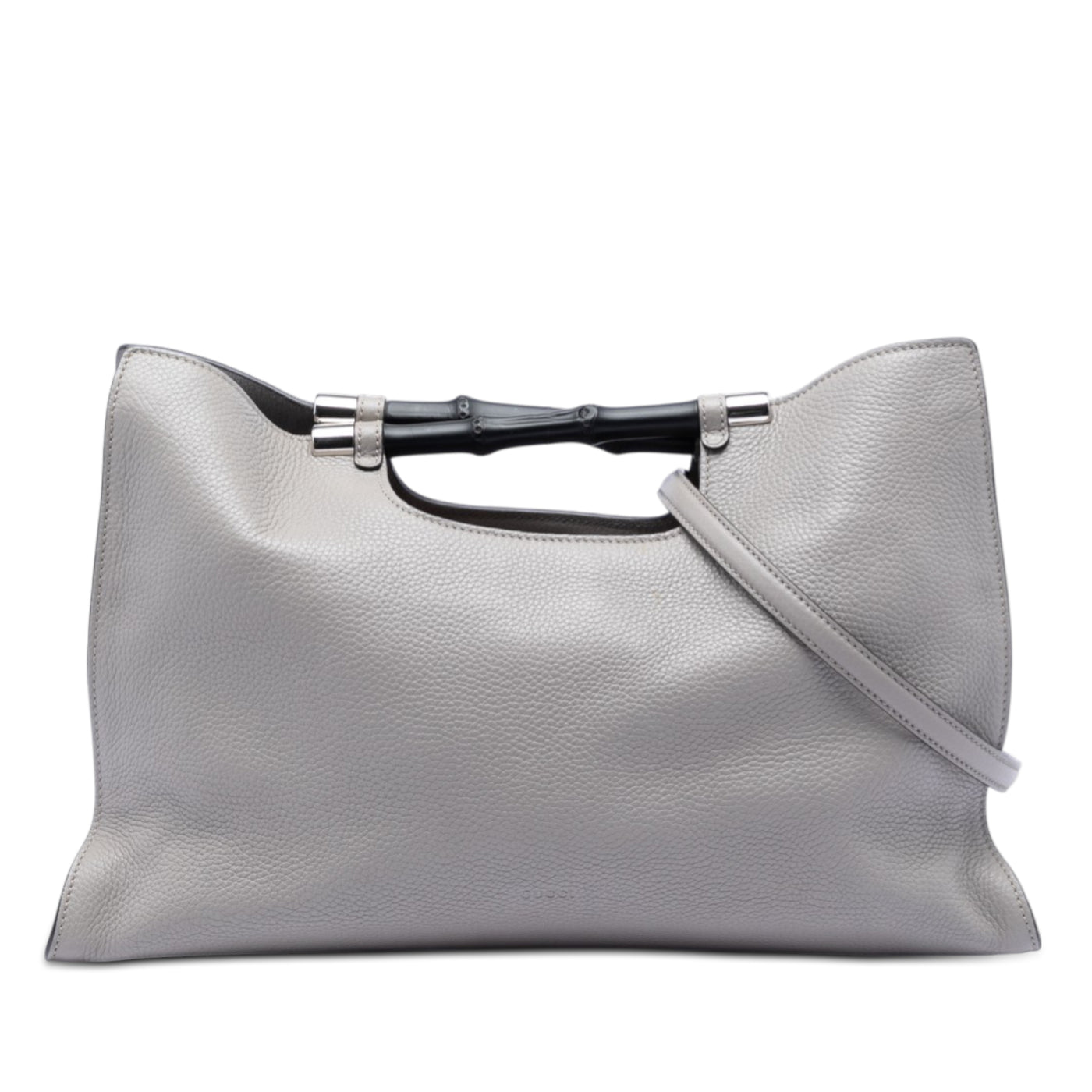 Medium Calfskin Bamboo Daily Shopper Satchel - Image 1
