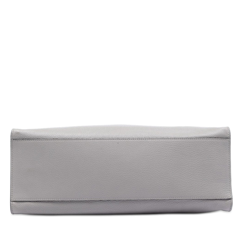 Medium Calfskin Bamboo Daily Shopper Satchel - Image 3