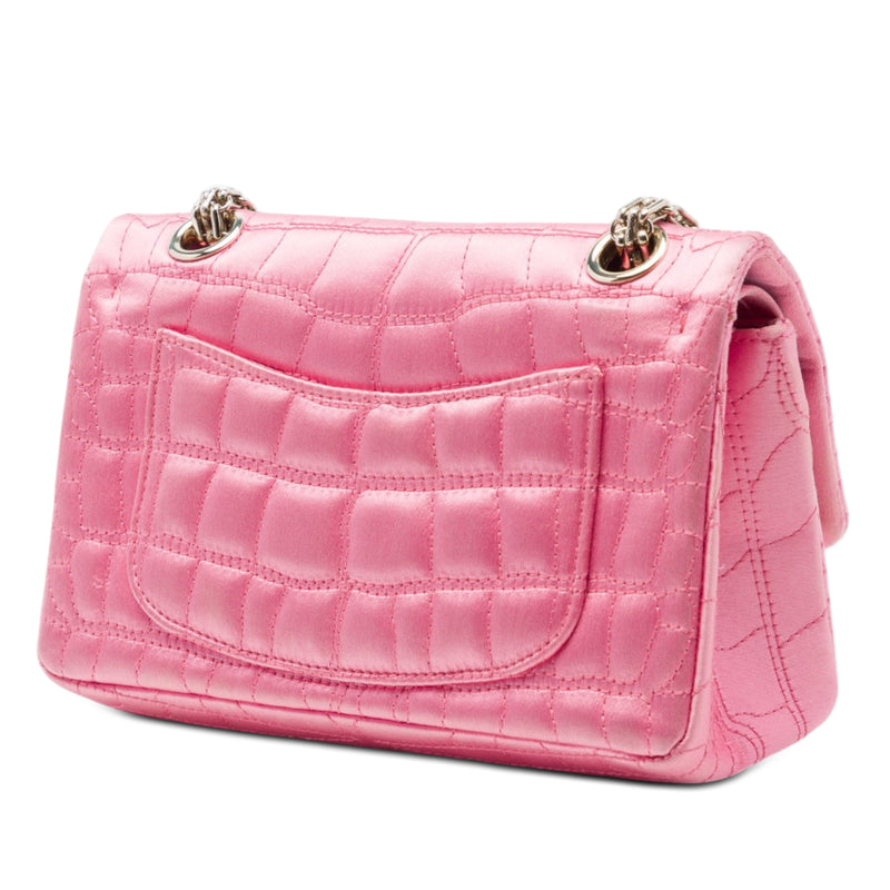 Coco Croc Quilted Satin Reissue 2.55 Double Flap 224 - Image 2
