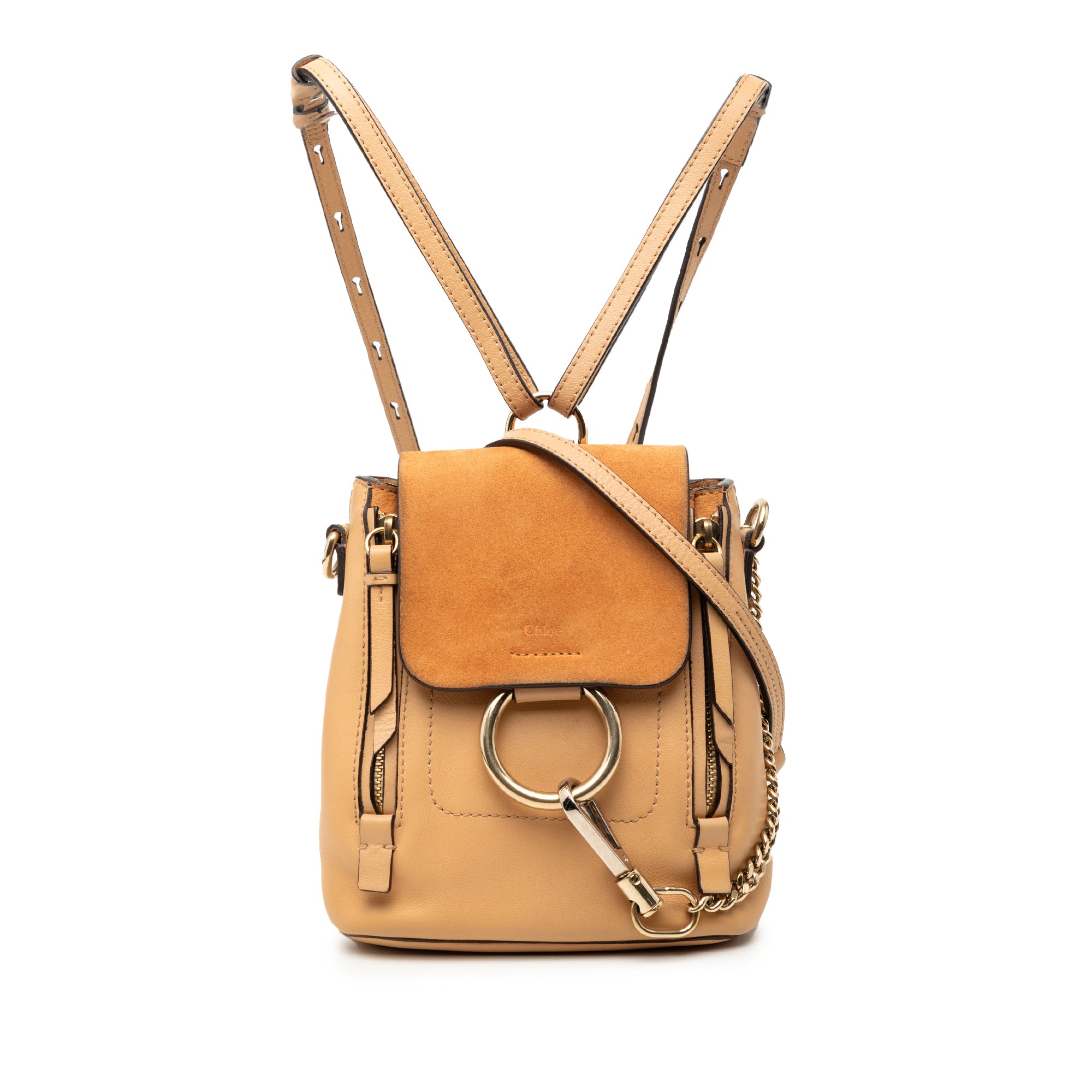 Mini Calfskin and Suede Faye Backpack - Image 1