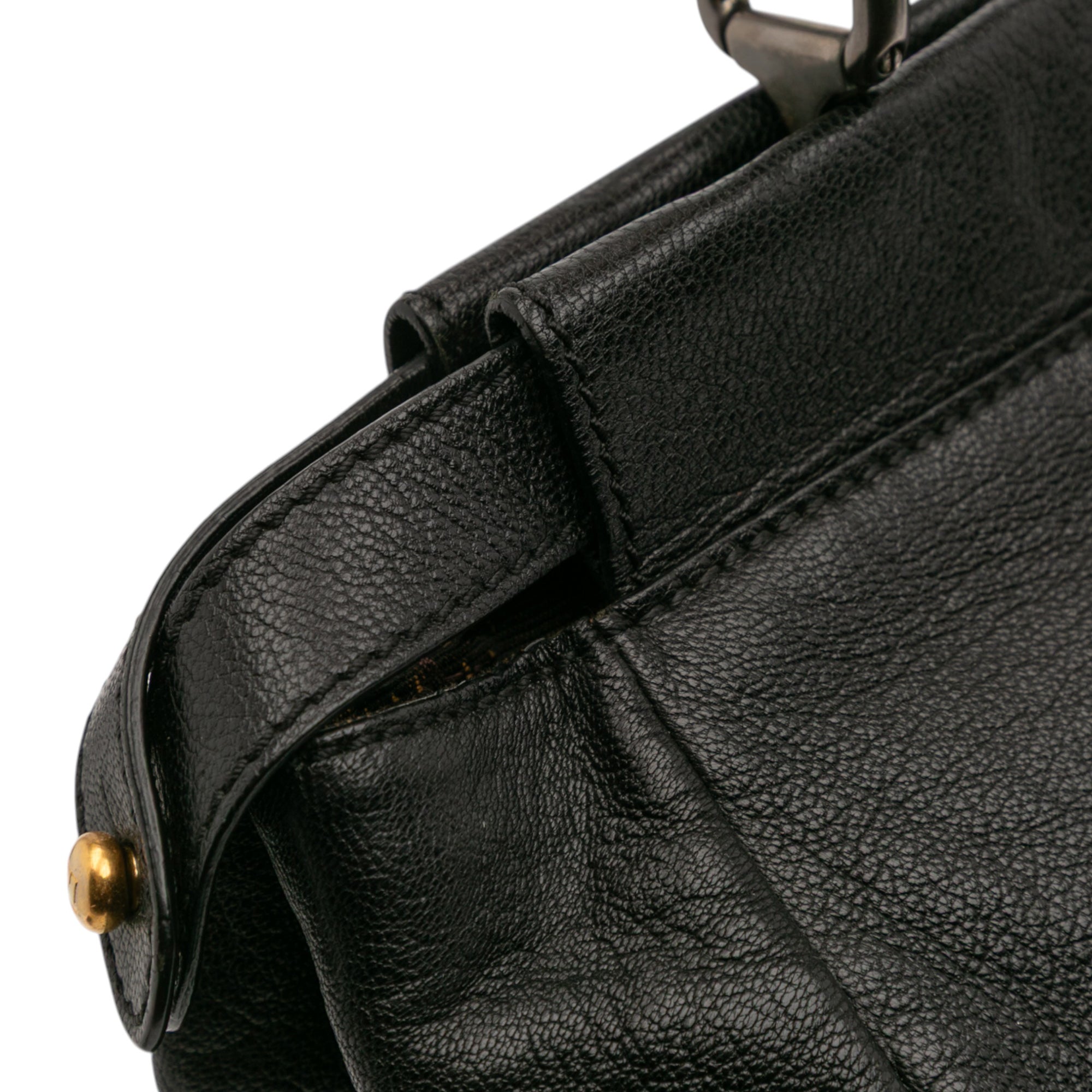 Large Goatskin Peekaboo Iconic Satchel - Image 10