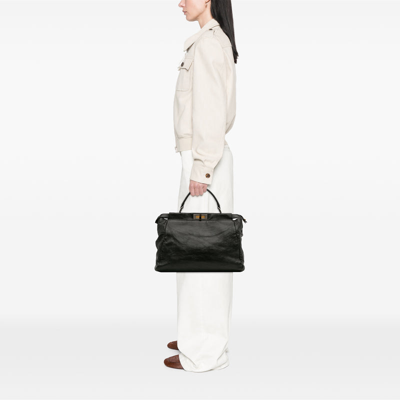 Large Goatskin Peekaboo Iconic Satchel - Image 12