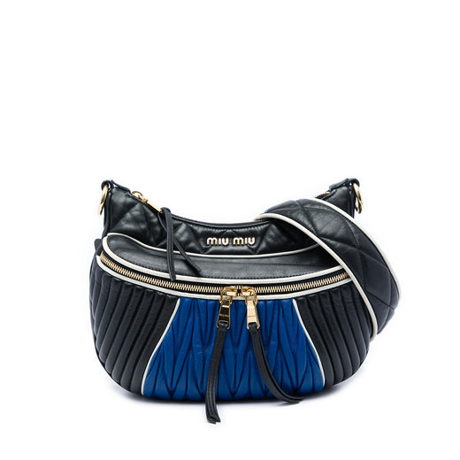 Matelasse Tricolor Nappa Rider Shoulder Bag - Image 1